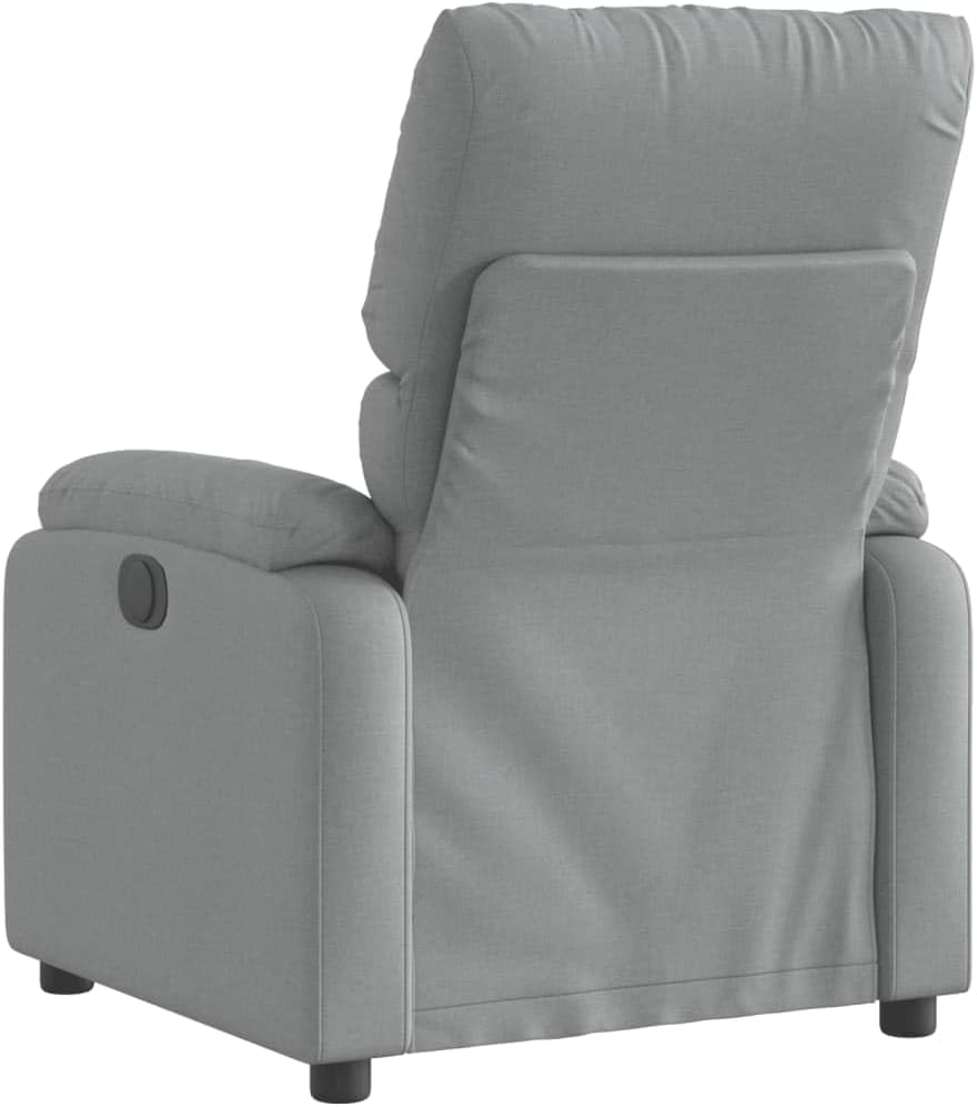ZIRLANLV Recliner Adjustable Backrest, Relaxation Chair with Vibrating Function, Massage Chair, TV Chair, Deck Chair, Upholstered Chair, Recliner (Wine Red) (Light Gray #24)