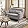 2-zitsbank – loveseat – kleine bank – tweezits – compacte sofa – grijs – stevig houten frame – ergonomisch comfort