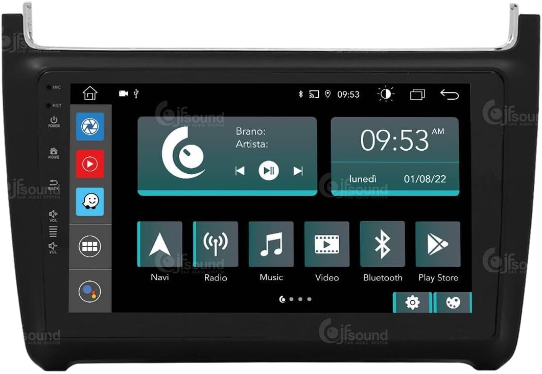 Autoradio Volkswagen Polo – Autoradio GPS – Navigatiesysteem Auto – Multimedia Speler – Inbouw Radio – 9 Inch Touchscreen – 8-Core Processor – Bluetooth & WiFi Connectivity
