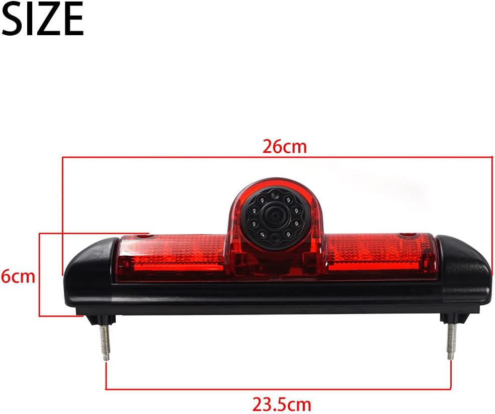 Ducato Achteruitrijcamera, remlicht, achteruitrijcamera + 17,8 cm (7 inch) monitor voor Citroen Jumper III / Ducato X250 / Relay Peugeot Boxer III