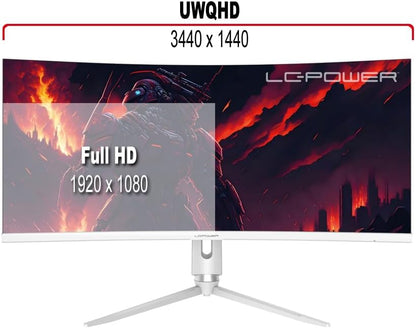 LC-POWER 34'' Gaming Monitor | AMD FreeSync™ & HDR10 | 165Hz | UWQHD