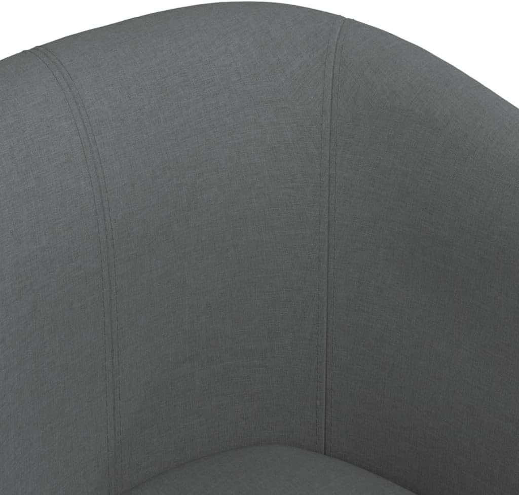 Fauteuil – Zetel – Lounge Stoel – Relaxstoel – Armstoel – Verstelbare Fauteuil Met Voetenbank – Donkergrijze Polyester Bekleding – Stevig Multiplex En Dennenhouten Frame