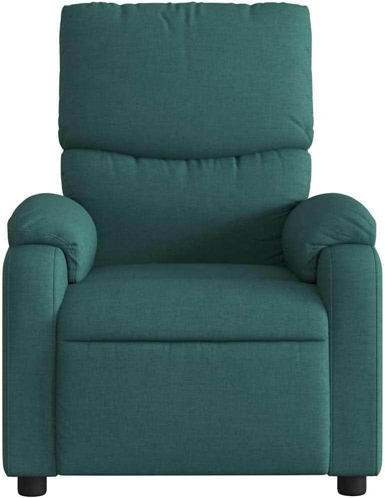 ZIRLANLV Recliner Adjustable Backrest, Relaxation Chair with Vibrating Function, Massage Chair, TV Chair, Reclining Chair, Upholstered Chair, Recliner (Wine Red) (Dark Green #17)
