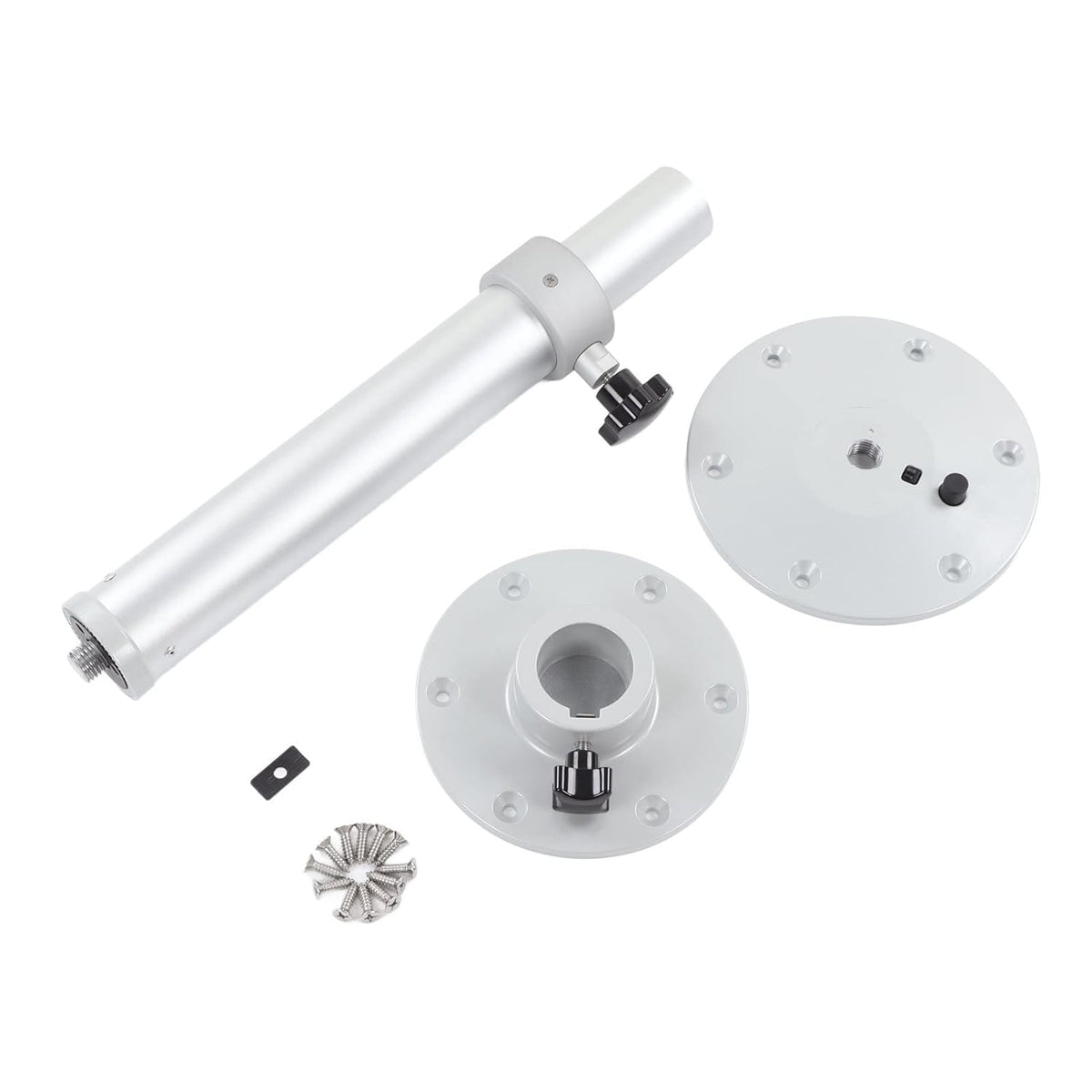 Verstelbare tafelpoot van aluminiumlegering rv table afneembare standaard, montageframe 46 - 60 cm, 360°-draaiknop voor campers, caravans, boten, jachten boat table leg Akcesoria do foteli - QUORE