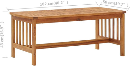 vidaXL 3-piece Lounge set solid acacia wood - QUORE