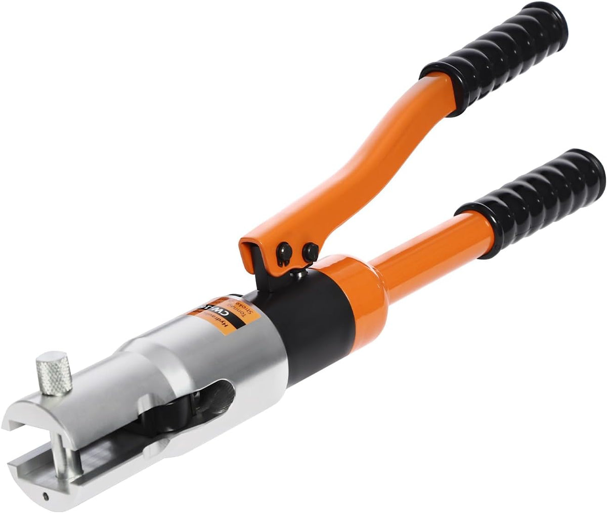 OUKANING Hydraulische krimptang 10T, met 360° draaibare kop en verwisselbare vormen (TH/U/V/M-serie), voor aluminium kunststof, PEX, koperen buizen, ergonomisch, oliedicht (M12, M15, M18, M22, M28) - QUORE
