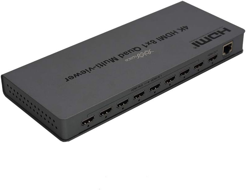 QV801 4K 60Hz HDMI Multi-viewer Met 8 Ingangen, 1 Uitgang en 9 Videosegmentatiemodi