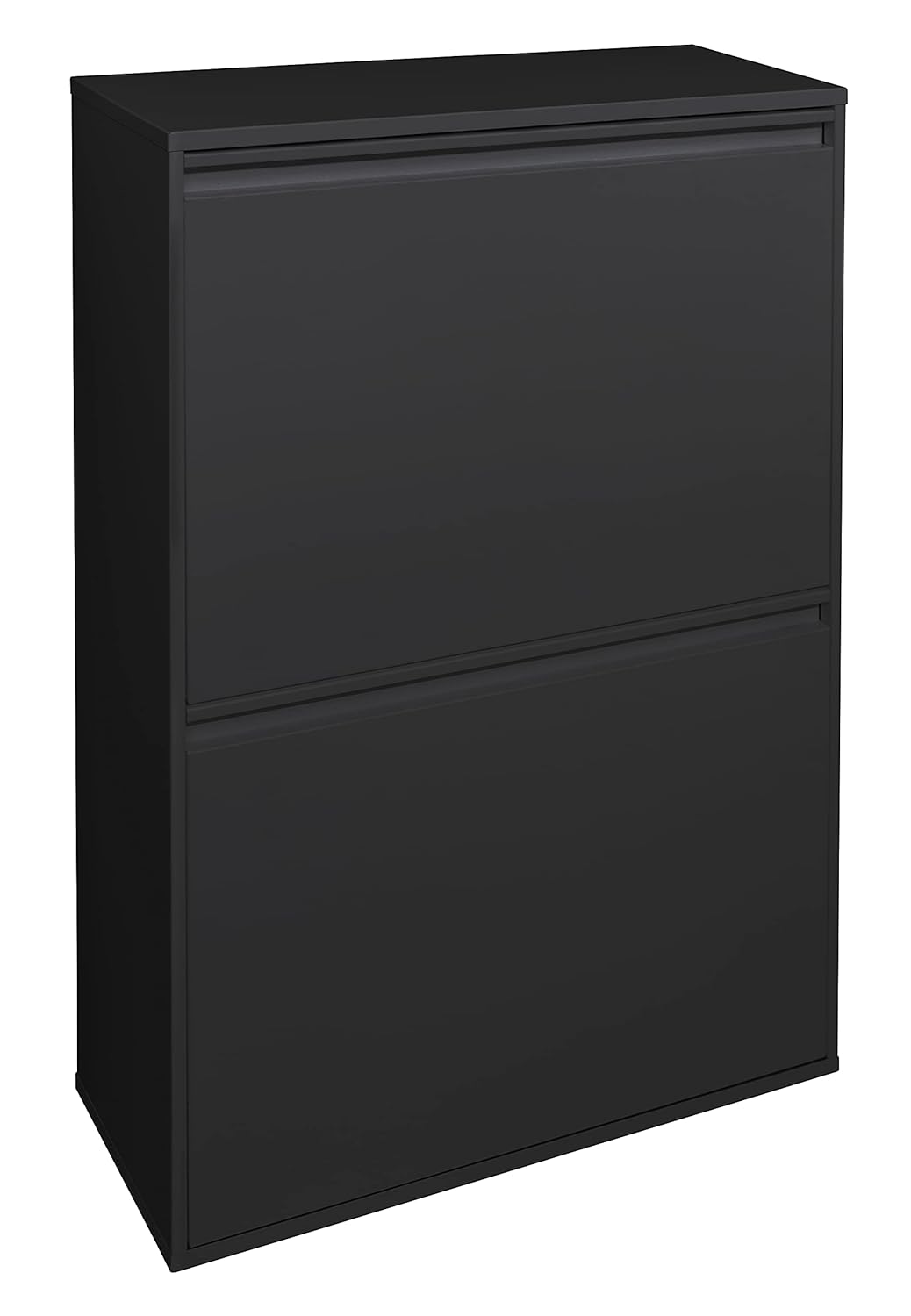 ARREGUI Basic CR606-B Recycling Container | Steel Waste Container | 4 Compartments 4x17 L (68 L) | Multifunctional Recycle Bin for Waste Separation | Waste Bin for Kitchen, Home or Office | Black - QUORE