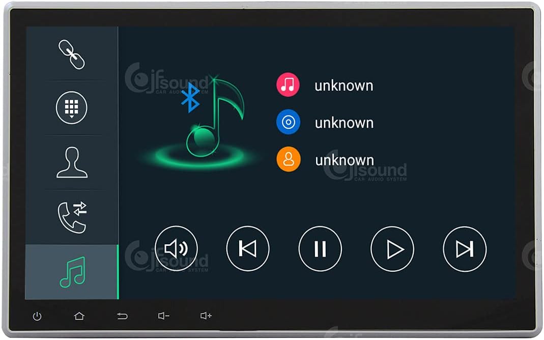 Universeel autoradio 1DIN Android GPS Bluetooth WiFi Dab USB Full HD Touchscreen Display 10.1" Easyconnect Processor 8core Stembediening