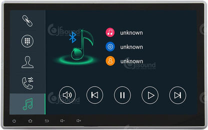 Universeel autoradio 1DIN Android GPS Bluetooth WiFi Dab USB Full HD Touchscreen Display 10.1" Easyconnect Processor 8core Stembediening
