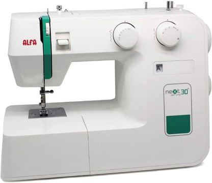 Naaimachine Wit 30 x 19 x 37 cm – Stikmachine – Naaiapparaat – Huishoudnaaimachine – Hobbynaaimachine – 18 Steekprogramma's – 4-Staps Knoopsgat