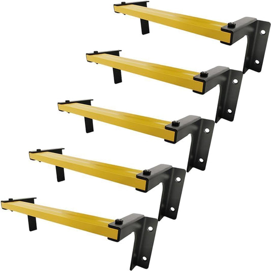 Verstelbare brandontsnappingsladder 10 treden - Heavy-Duty raamput uitgang ladder met antislip sporten - wandgemonteerde beugelsporten - 213 kg capaciteit voor binnen en buiten noodklimmen