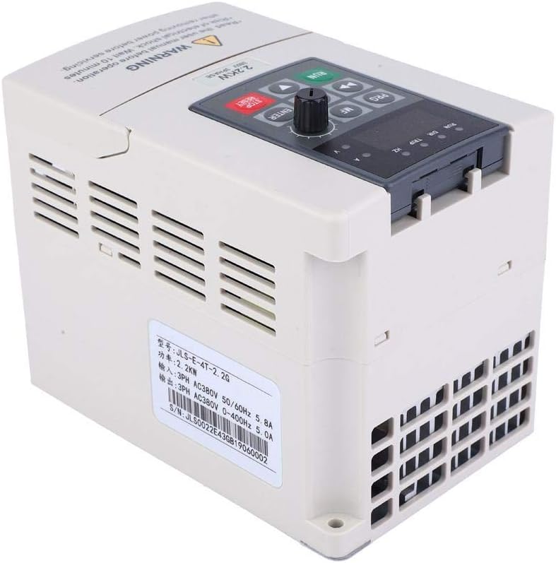 Diyeeni Frequentieomvormer, 380 V, 2,2 KW VFD frequentieomvormer, motoromvormer, toerentalregelaar voor productiemachines, ventilatoren, pompen, frequentieomvormers, ondersteuning multibescherming