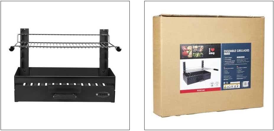 I LOVE BBQ - Houtskoolbarbecues - Opzetgrill 6/8 Bestek - Grillset - Afmetingen: 59 x 55 x 41 cm, 647417