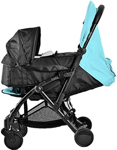 Pack Duo Nacelle Trinity 2 kinderwagen, ultralicht, 5,5 kg, ultracompact, transporttas, vliegtuig, licht, 2 kg, inklapbaar, 0/9 kg, blauw