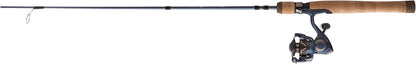 Pflueger 4'8" President Spinning Reel en Rod Combo, Ultra Light, 2-delige Grafietstaaf, Maat 20 Reel, Aluminium Spoel