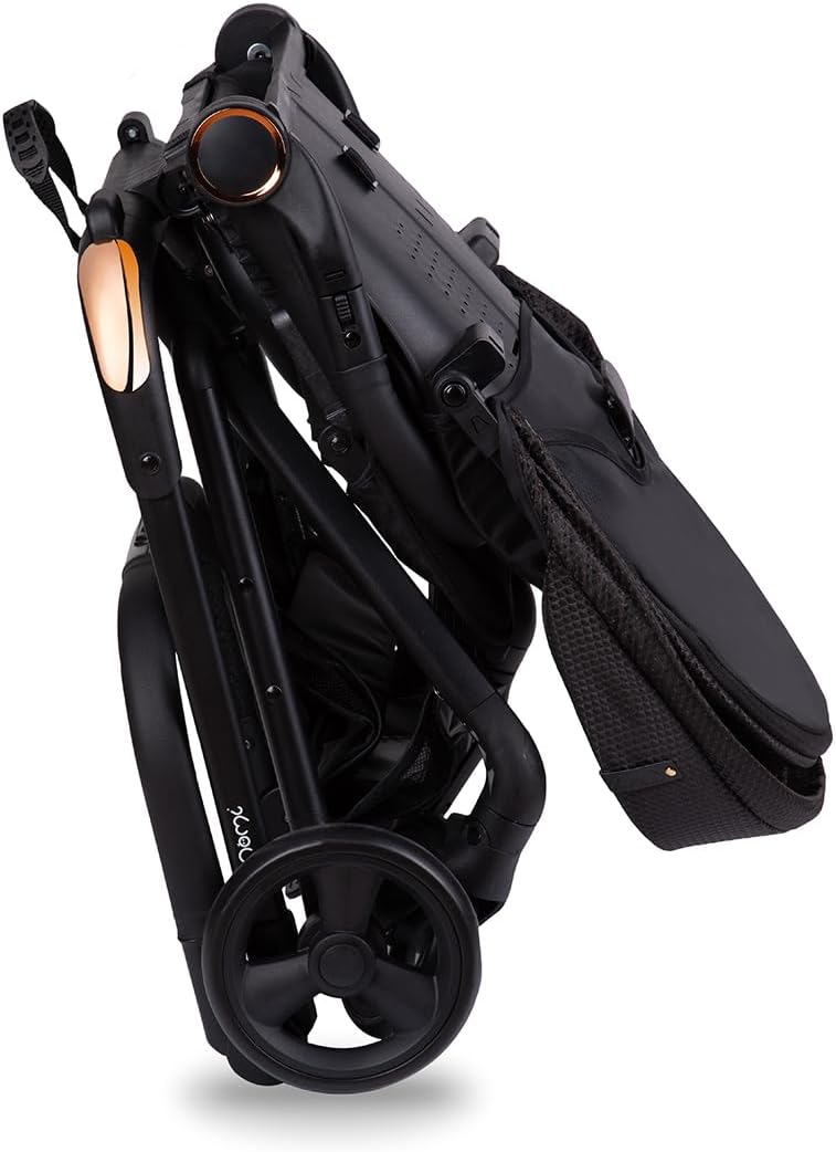 MoMi ADELLE kinderwagen voor kinderen vanaf 6 maanden (tot 22 kg), opvouwbare kinderwagen met 360° zitting en 5-punts veiligheidsgordel, boodschappenmand en draaggreep na het opvouwen