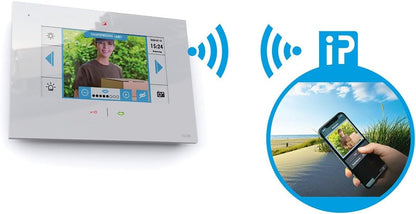 m-e modern-electronics 41269 video-intercom WLAN, draadloze binnenunit wit