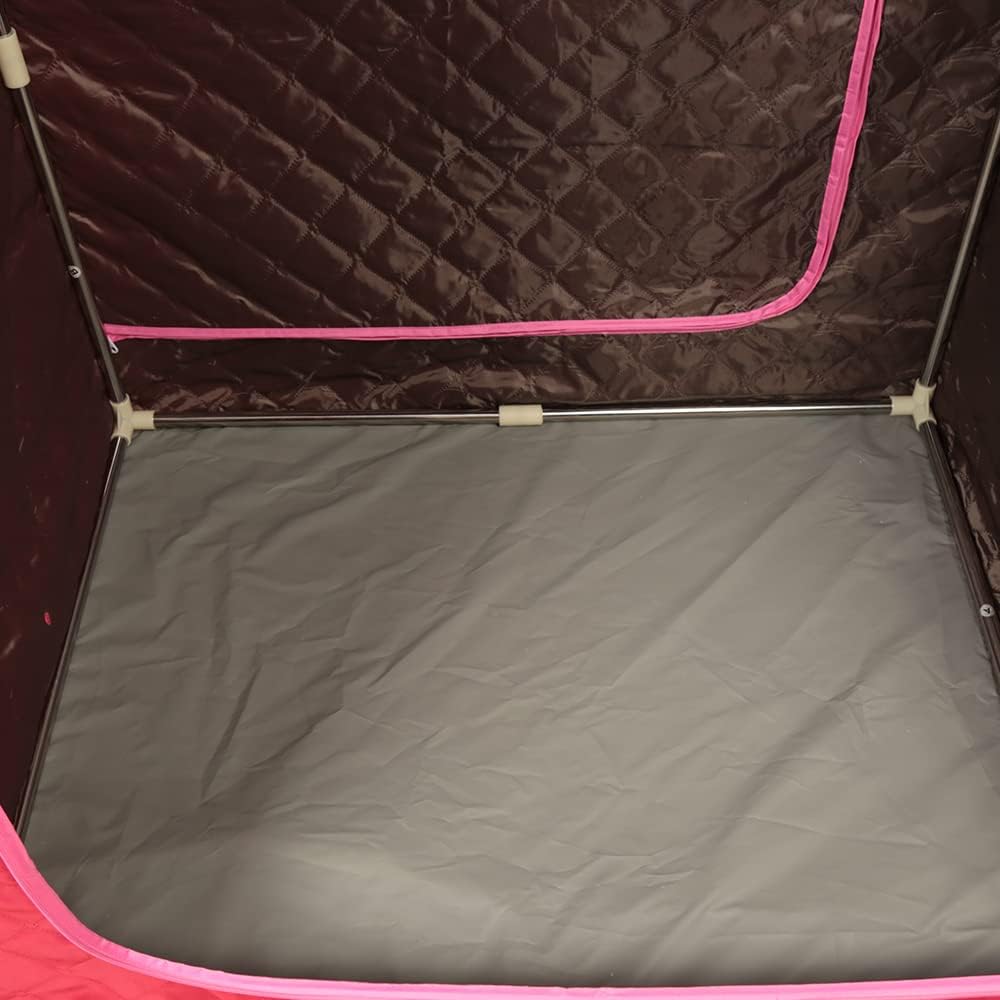 Draagbare Sauna – Inklapbare Warmtecabine – Stoomtent – Persoonlijke Spa – Sauna Tent – 1000W Vermogen – Afstandsbediening Met 9 Temperatuurniveaus – Rood - QUORE