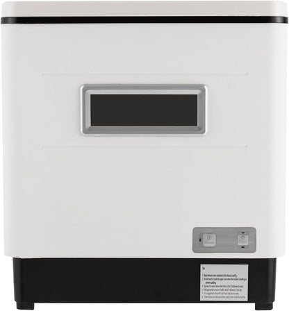 Dishwasher Kitchenette, 220 V, Mini Dishwasher without Water Connection, Stainless Steel, Table Dishwasher for Small Kitchens, 60 Litres, White