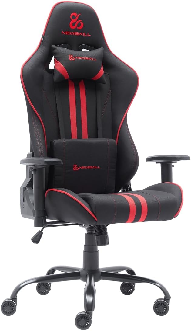 NEWSKILL Kitsune V2 Gamingstoel, rood, ademende stof