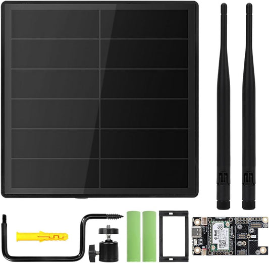 D5 Solar Lora Node Repeater met controller, Lora Module RAK19007 RAK4631 Board en 868 MHz Lora Antenna 2.4g, zonnepaneel ingebouwd in 5000 mAh batterij voor meshtastische radio Lorawan