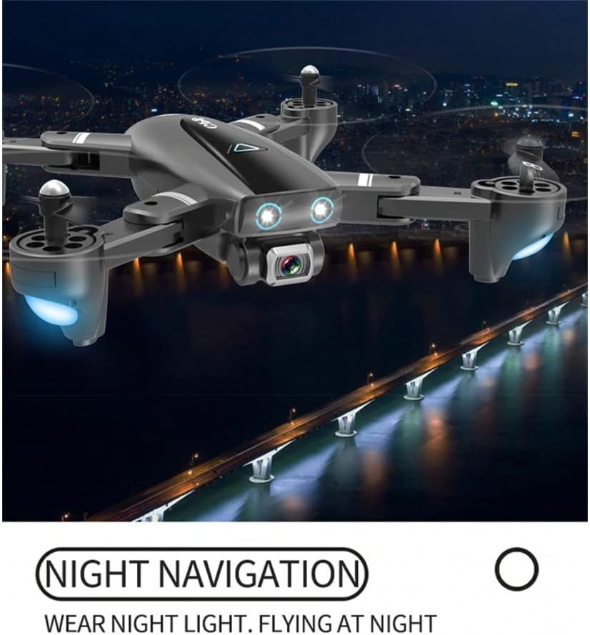 LUXWALLET SKU8890 TT Pro HD Camera 5ghz GPS en Drone met Draag Tas, 30km/h - 500 Meter Afsten, Zwart