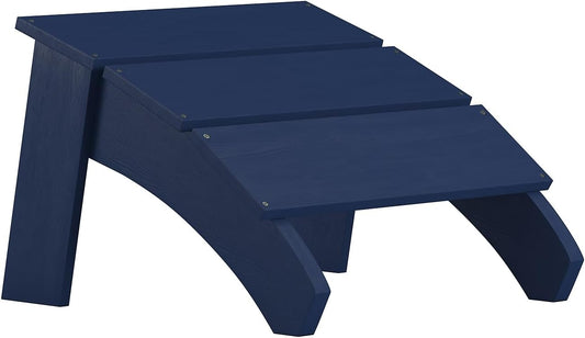Flash Furniture Sawyer Binnen/Buiten Commerciële Grade Adirondack Ottomaanse - Navy All-Weather Adirondack-stijl voetsteun