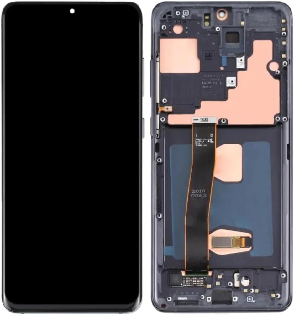 It'Go OLED Full HD-display voor Samsung S20 Ultra G988 met vingerafdruk LCD-scherm, vervanging touchscreen met gereedschap, zwart met frame, hoge kwaliteit