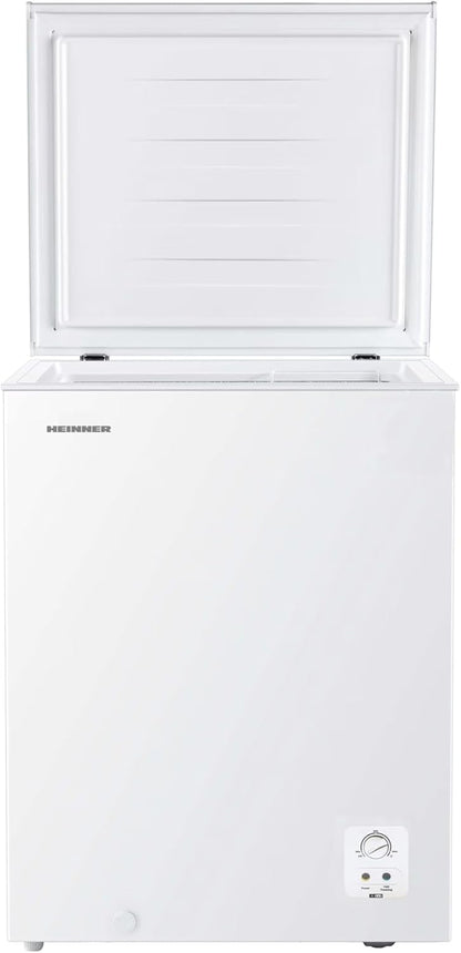 HCF-HS142E++ Freestanding Freezer with 142 L Content, Energy Class E For Efficient Use, Quick Freezer Function For Optimal Freshness, Integrated Handle, Modern White Design, 5 Year Warranty. - QUORE
