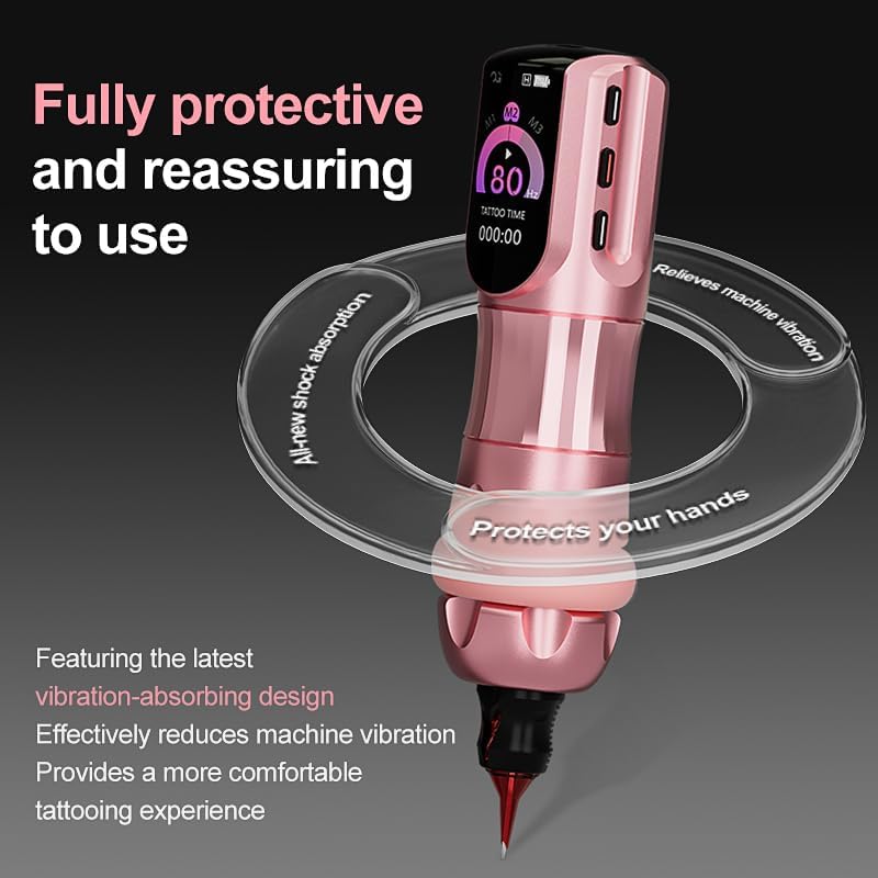 [Jennifer Barrera exclusieve editie] PIONEER-INSPIRATION 4,2 mm slag draadloze tattoo pen