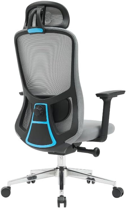 NEWSKILL Nue Ergonomische gamingstoel, grijs