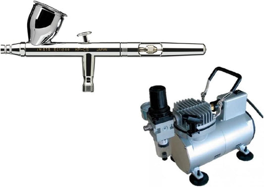 Airbrush Set – Spuitpistool – Airbrush Compressor – Luchtpistool – Verfspuit – Stille Compressor 45 dB – Fijne 0,3 mm Spuitmond