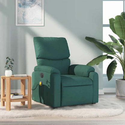 ZIRLANLV Recliner Adjustable Backrest, Relaxation Chair with Vibrating Function, Massage Chair, TV Chair, Reclining Chair, Upholstered Chair, Recliner (Wine Red) (Dark Green #17)