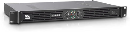 LD Systems XS 200; PA eindversterker klasse D 2 x 100 W 4 ohm, Taglia unica
