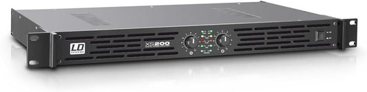 LD Systems XS 200; PA eindversterker klasse D 2 x 100 W 4 ohm, Taglia unica