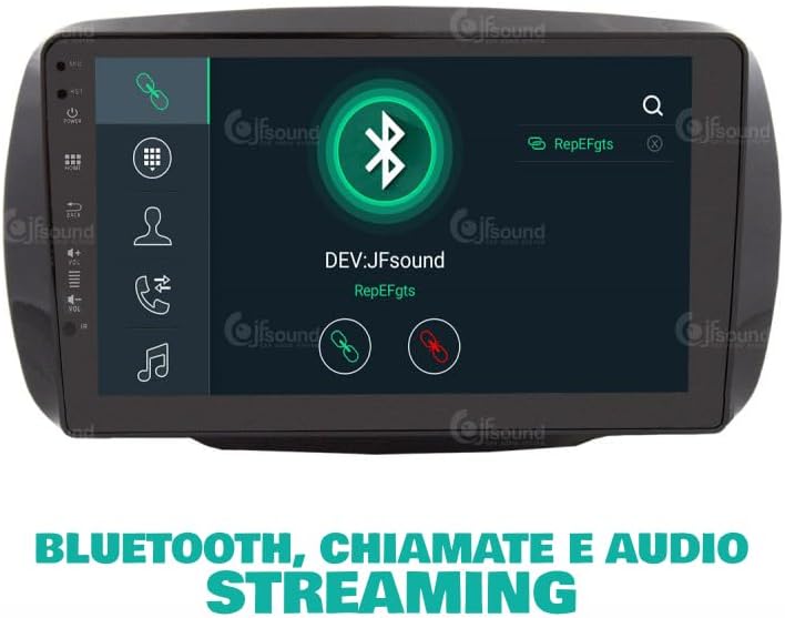 Specifieke autoradio voor Smart mit serienmäßiger Tom-Tom-Navigation Android GPS Bluetooth WiFi USB DAB+ Touchscreen 9" 8core Carplay AndroidAuto