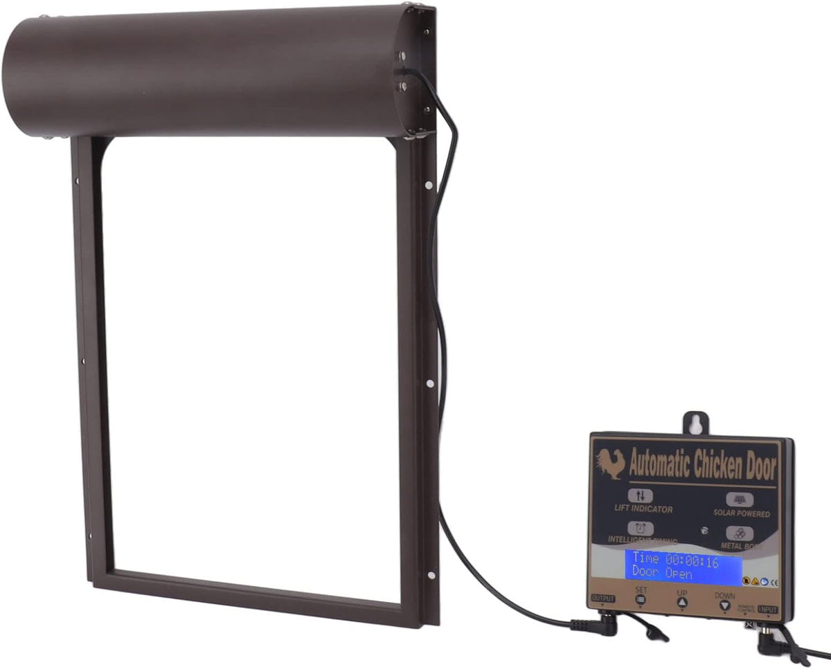 Automatisch kippenhok, bediening van de 3-in-1-deur voor kweekboerderij, 100-240 V, lichtdetectie, timing-afstandsbediening (EU-stekker)