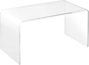 Koffietafel - Table - Coffe table - Living Room Table - Acryl bijzettafel - C-vormig - 32in - Lucite bijzettafel - Helder acryl bijzettafel - voor drank, eten, snack, gebruikt in woonkamer en slaapkamer