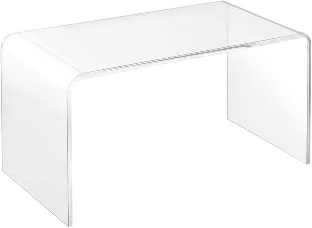 Koffietafel - Table - Coffe table - Living Room Table - Acryl bijzettafel - C-vormig - 32in - Lucite bijzettafel - Helder acryl bijzettafel - voor drank, eten, snack, gebruikt in woonkamer en slaapkamer