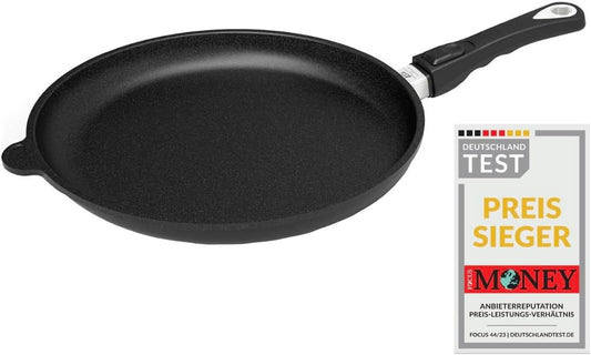 AMT Gastroguss Lotan® AMZN-I-432-Z20B Frying Pan, 32 cm Diameter, Swivel Pan, 4 cm High, Removable Handle, Induction Non-Stick Coating, Cast Iron Pan (Cast Aluminum), - QUORE