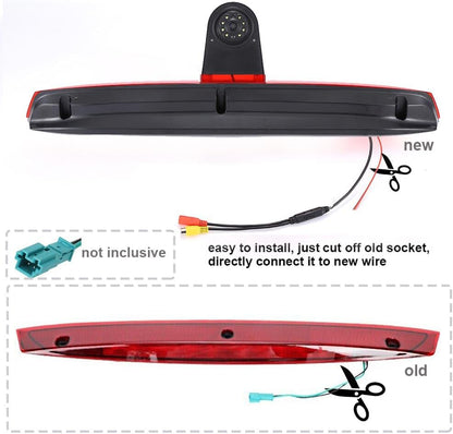 Auto derde dak top mount licht stop camera HD waterdicht nachtzicht achteruitrijcamera voor Mercedes Vito Mixto W639 BJ 2010/Vito 639 Bj 2019 W447 109 111 114 BLUETEC LWB Kasten CDI Van