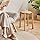 YMYNY 4 Pcs Solid Wood Round Stool, Shoes Change Stool, Dressing Stool, Small Stool, Stackable Stools for Living Room, Dining Room, Kitchen, Classroom, 27×27×45cm Natural Color HBD026N-4 - QUORE