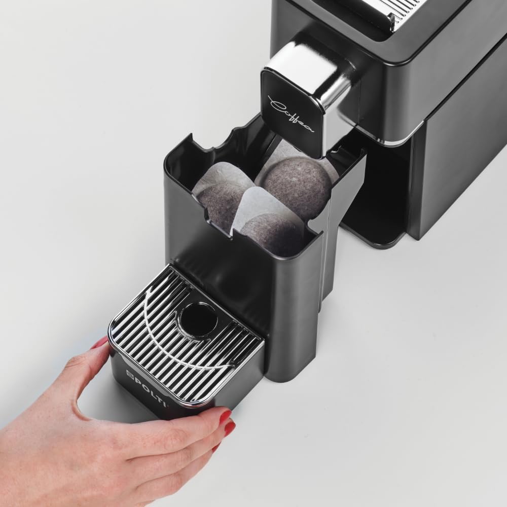 Polti Coffea S15B Espressomachine, compatibel met E.S.E. 44 mm, tank 0,85 l, zwart