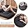 Maxyoyo Japans vloermatras, futon-matras, dikkere tatami-mat, slaapkussen, opvouwbaar, oprolbaar matras, slaapzaal, matras, vloerligstoel, kussen, bed (zwart, tweepersoons)
