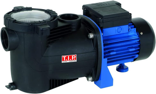 T.I.P. SPP 300 FT 30442 Zwembadpomp, filterpomp, circulatiepomp, met voorfilter, debiet tot 8.000 l/u, opvoerhoogte max. 8,5 m/druk max. 0,85 bar, 300 W, aanzuighoogte max. 8 m, zelfaanzuigend