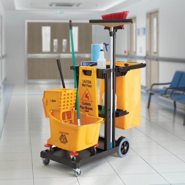 Winco PJC-4538 robuuste reinigingswagen voor conciërge