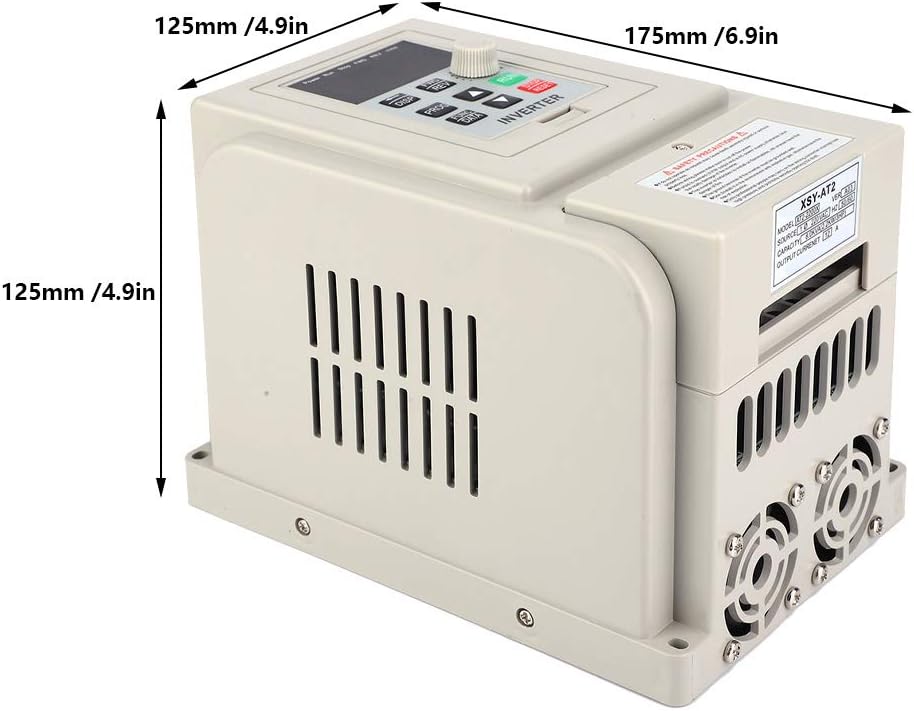 Eenfase-omvormer, PWM 220V AC Variabele frequentieregelaar VFD-snelheidsregelaar 1-fase ingang 1-fase uitgang 2,2 kW
