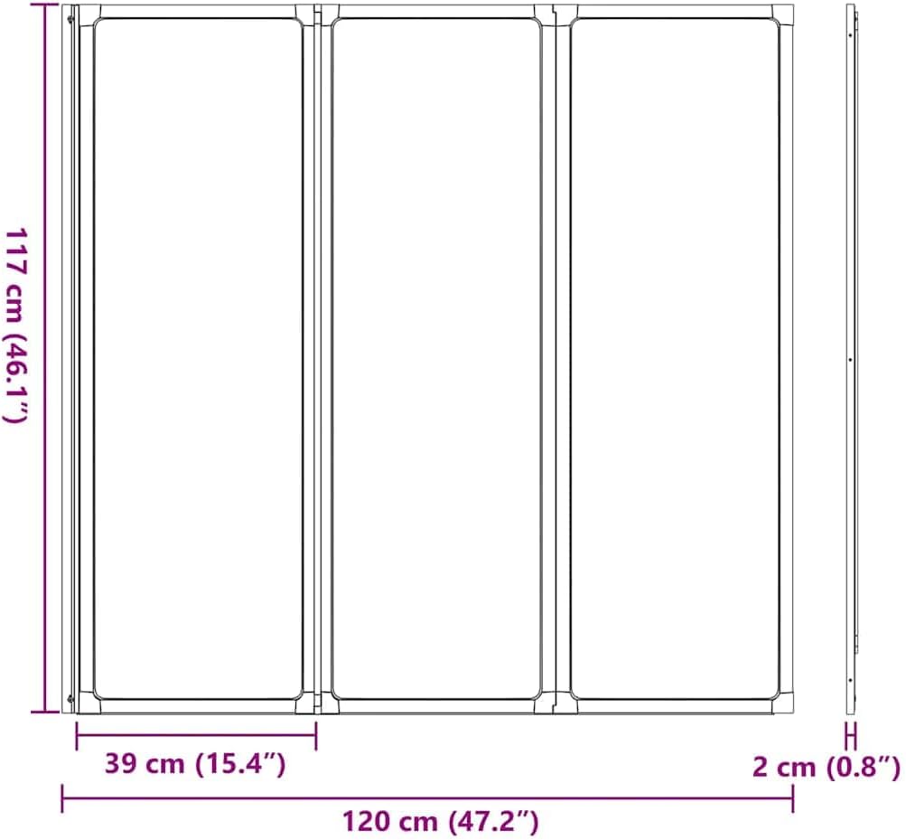 Badwand – Douchewand – Badscherm – Douchewand Vouwen – Inklapbare Badwand – 141 x 132 cm – Aluminium Frame & Rubber Dichting
