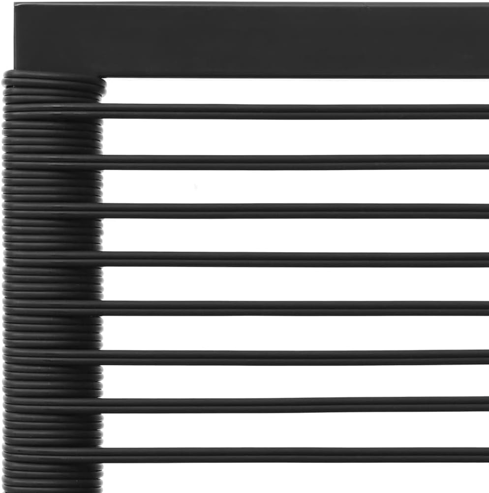 vidaXL 4-Piece Lounge Set Poly Rattan Black and Grey Garden Sets, Rattan Garden Set, Lounge Furniture Set, Rattan Lounge Set, Garden Furniture Set, Sofa Set - QUORE